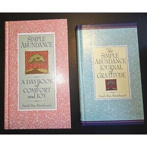 The Simple Abundance Daybook Of Comfort + Journal of Gratitude Breathnach  NEW